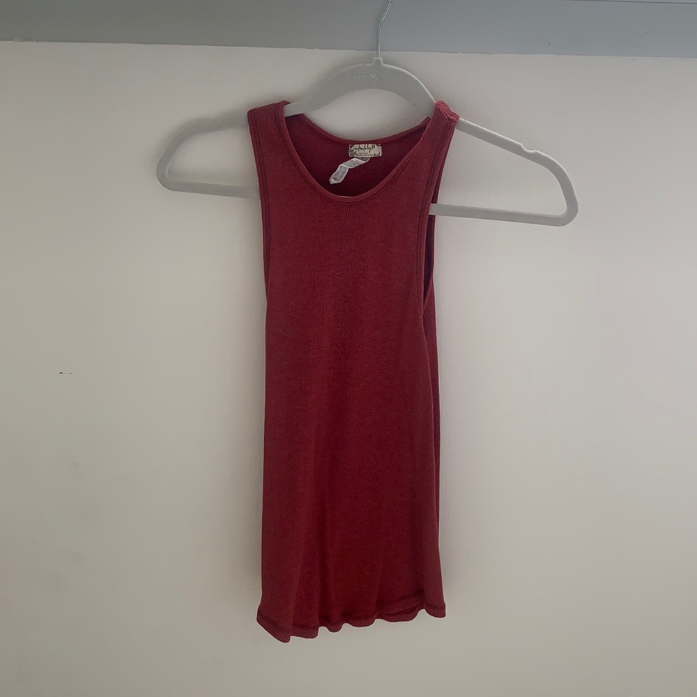 Free people tight high neck tank top!